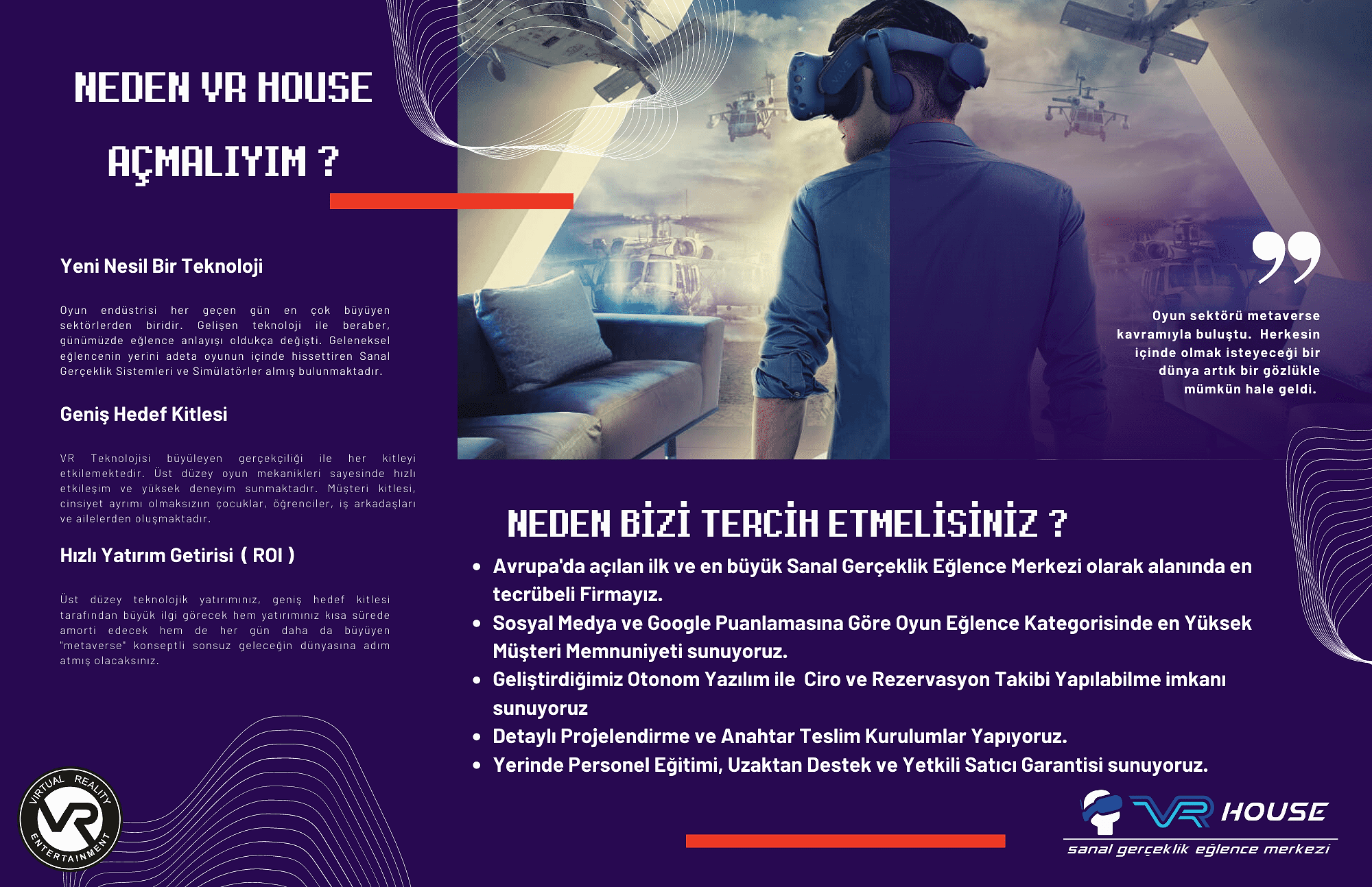 Franchise - VR Game Center Installation Support